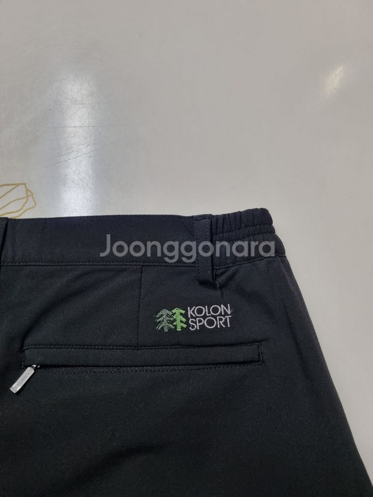 35)코오롱스포츠 봄,가을 블랙바지 스판바지 기능성바지--3