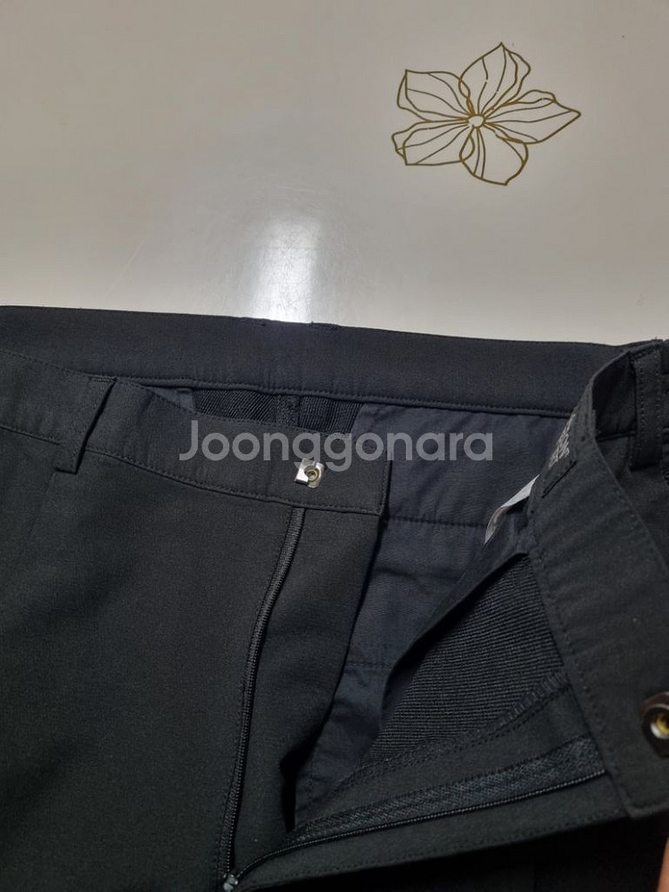 35)코오롱스포츠 봄,가을 블랙바지 스판바지 기능성바지--4