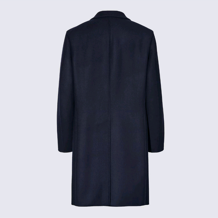 [S] 유니클로 +J 울블렌드 체스터필드 코트 블랙 S 클래식핏 #WH--1