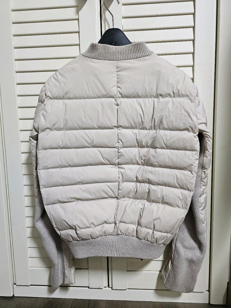 정품) TIME 타임 한섬 경량 패딩 구스다운 베이지톤--1