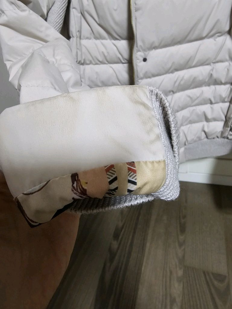 정품) TIME 타임 한섬 경량 패딩 구스다운 베이지톤--8