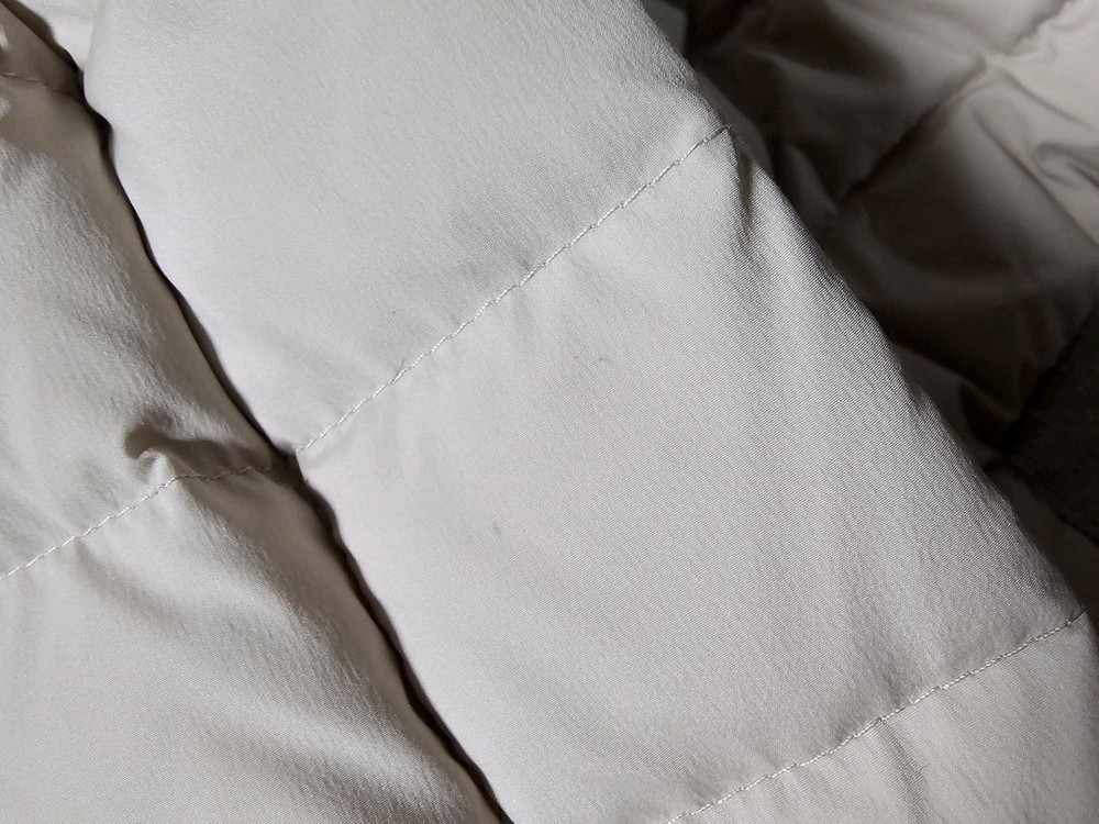 정품) TIME 타임 한섬 경량 패딩 구스다운 베이지톤--9