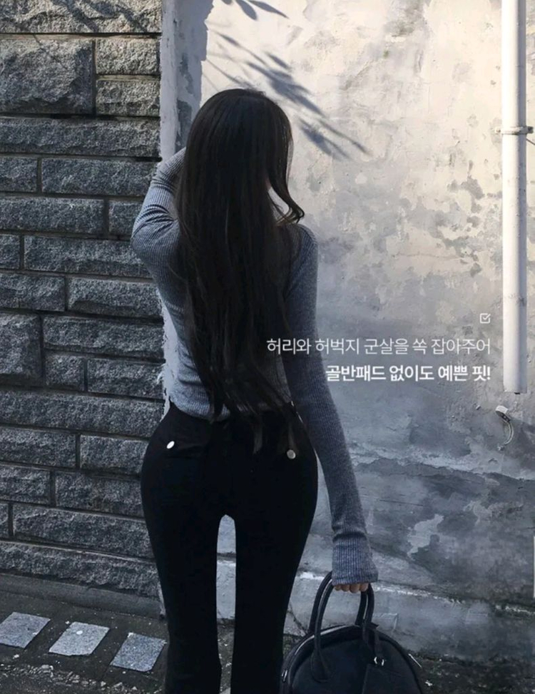 [새상품][추천/핏보장] 백포켓 하이웨스트 부츠컷 데님팬츠 수입의류 이미지