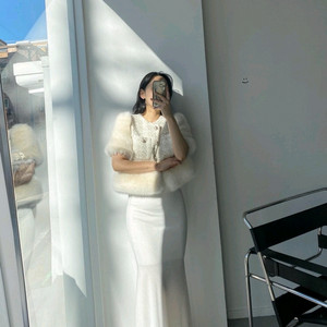 [새상품]수입의류 울 골지 밴딩 스판 기모 머메이드 롱 스커트