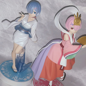 리제로 렘 람 카구야 히메 설녀 미소녀 피규어 일괄 이미지