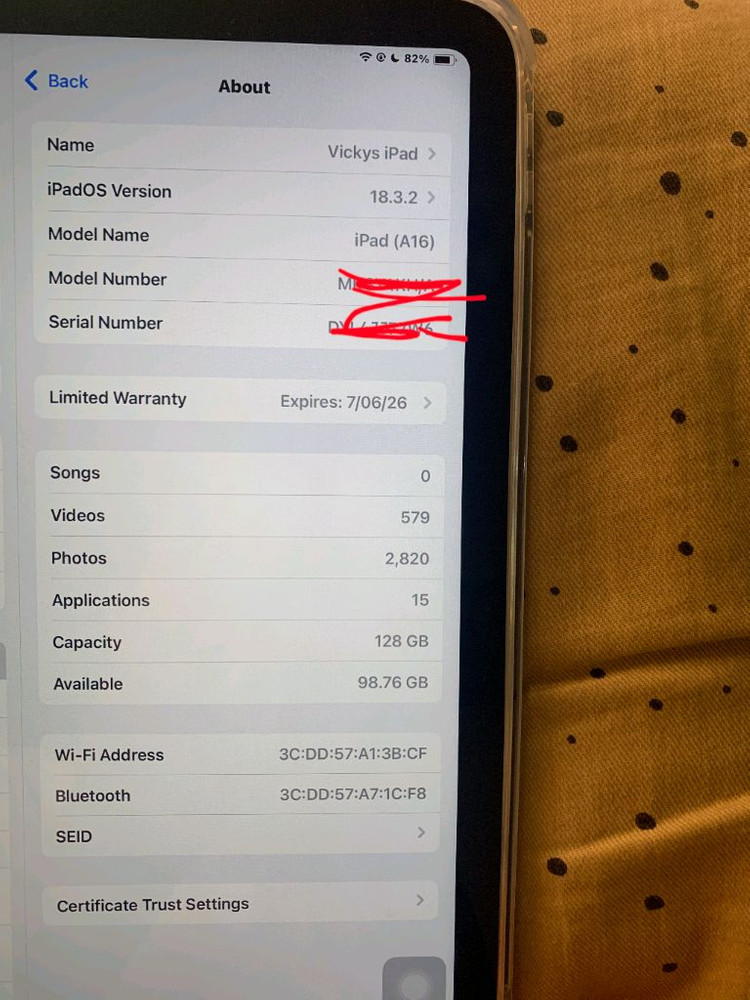 아이패드 11세대 A16 128GB wifi s급 이미지