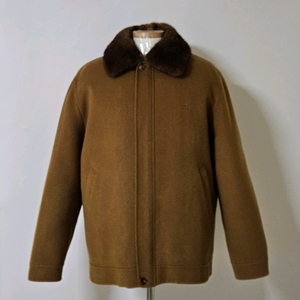 105)닥스 밍크털 내피패딩 울 반코트