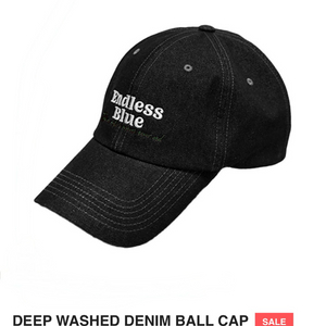저스트플로우 endless blue 데님 블랙 볼캡