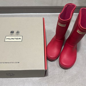 [대구/안심결제] 헌터 키즈 퍼스트 클래식 레인부츠 핫핑크 160사이즈(UK 10) / 장화