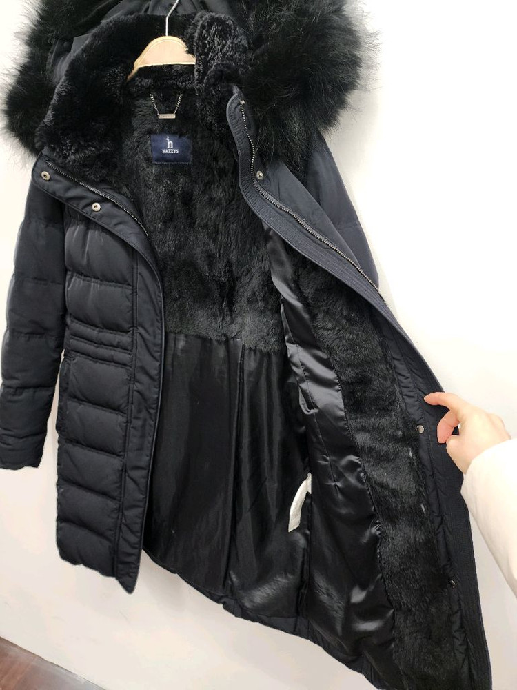 헤지스 여성 구스 롱패딩 (90사이즈) 이미지