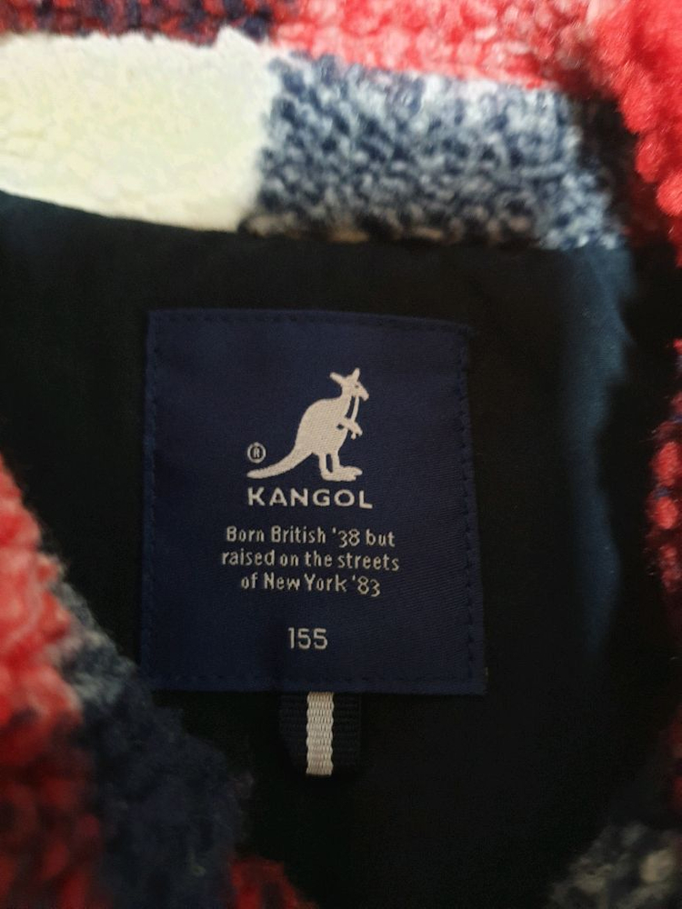 키즈 캉골 체크 코트 155--1