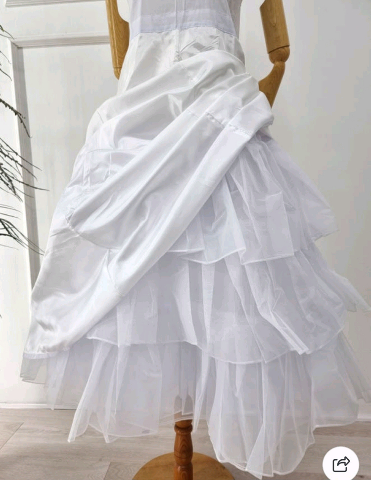 한복 원피스 2단 캉캉 속치마 이미지