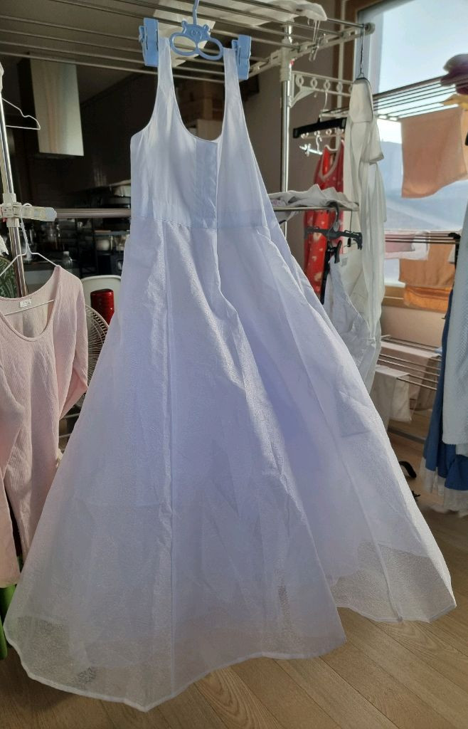 한복 원피스 2단 캉캉 속치마 이미지