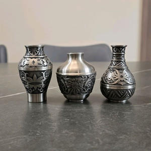 Royal Selangor 주석 미니 꽃병 3개