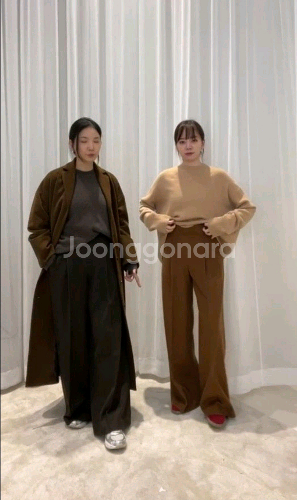 (득템가할인)R2W Carisa light wool PT 카리사 라이트 울 팬츠 Navy--3