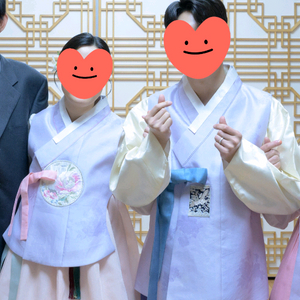 신랑신부 한복(예쁜 당의)(여자20 남자10)