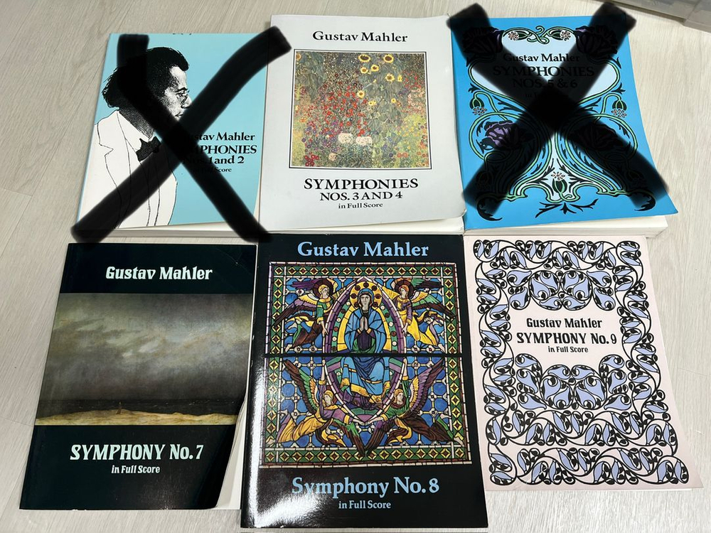 차이콥스키 말러 심포니 풀스코어 악보--3