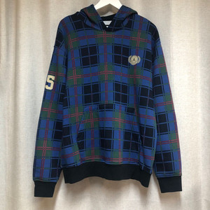 나이키 조던 체크 기모 후드티 (L)