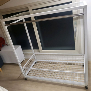 유리선반 수납 행거 2개