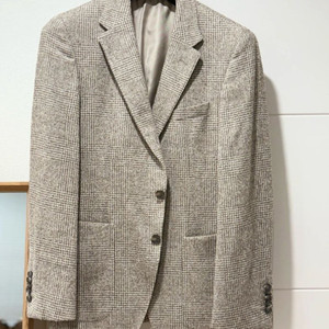 휴고 보스 브라운 체크 자켓 46사이즈 Boss