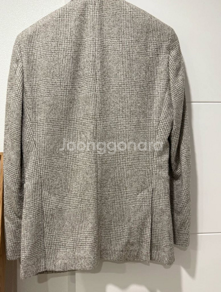 휴고 보스 브라운 체크 자켓 46사이즈 Boss--1