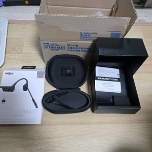 샥즈 오픈컴2 UC C타입 (USB-A/C 동글 포함) 골전도 블루투스 이어폰 헤드셋 이미지