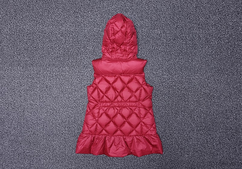 [무료배송][140]닥스 키즈 프릴 덕다운 롱패딩 조끼 이미지