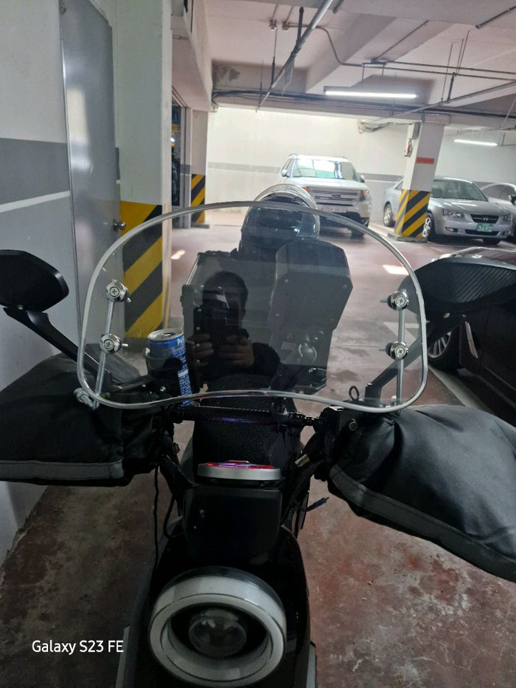 전기 스쿠터 윈드실드 빈티지--1