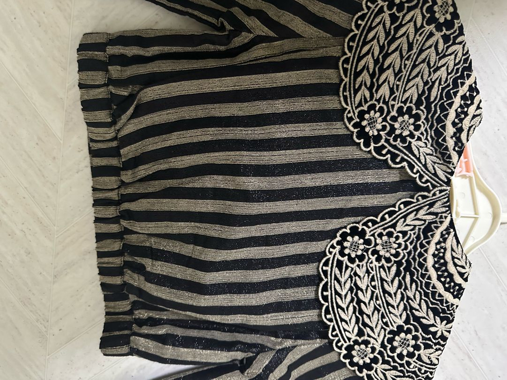 봉주르다이어리 4y 크롭 블라우스--1