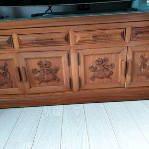 원목 TV장 수납장