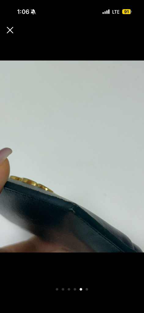 셀린느 트리옹프 카프스킨 카드지갑--4