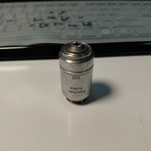 Reichert 100x Plan 현미경 대물렌즈 금속현미경 이미지