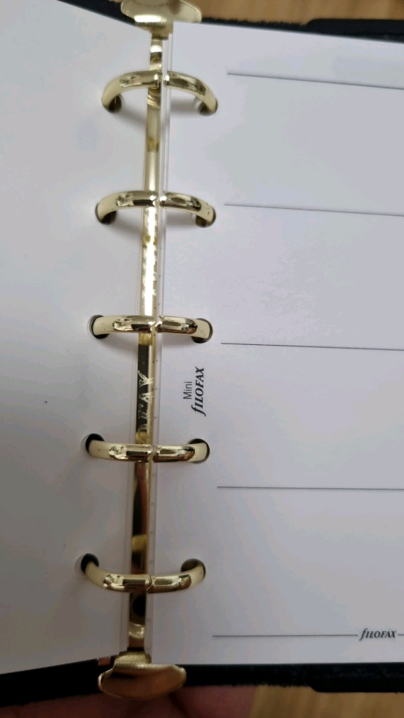 파일로팩스 오리지널 미니 블랙 m5 사이즈 다이어리 이미지