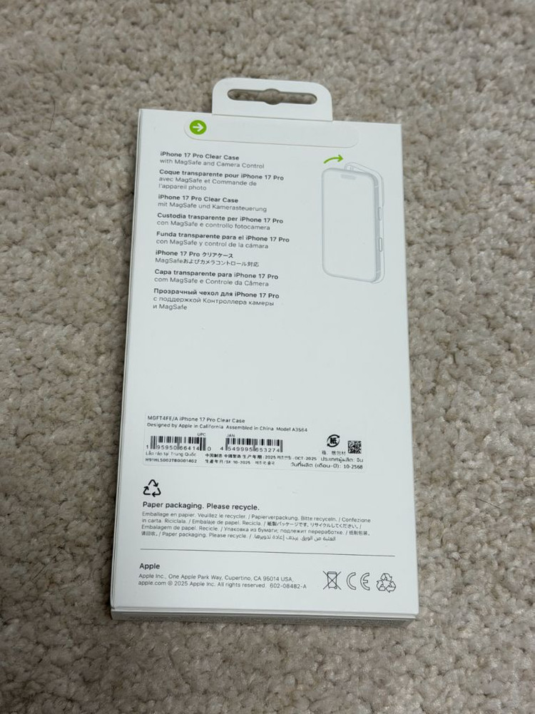 아이폰17 Pro 투명 정품 케이스 미개봉새상품--1