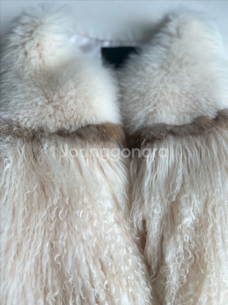 천연 폭스 양털 퍼베스트 새상품급--1