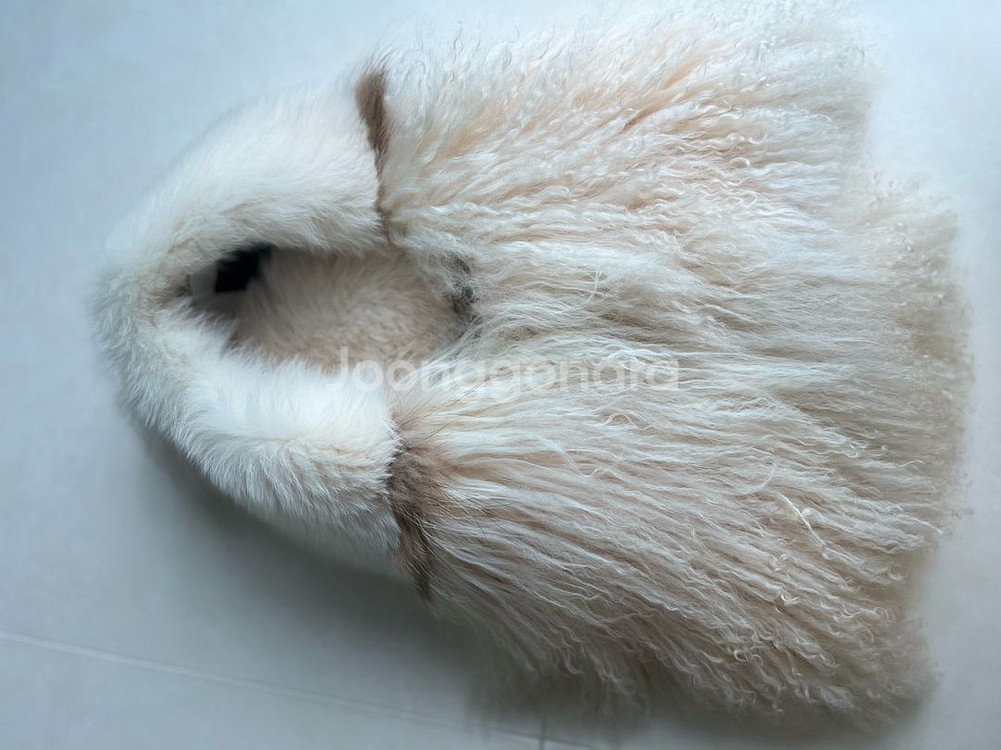 천연 폭스 양털 퍼베스트 새상품급--3