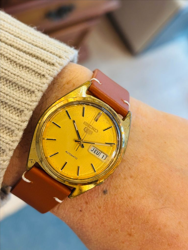 세이코5 빈티지 오토매틱 시계 #1--5