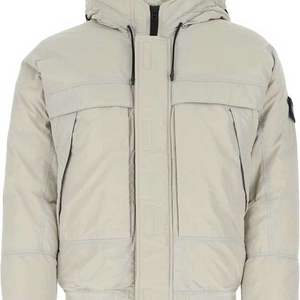 스톤아일랜드 마이크로 랩스 숏 후드 패딩 L