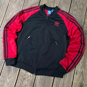 아디다스 검빨 블랙 여자 트랙탑 져지집업 90/S