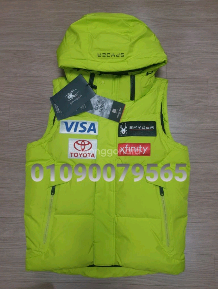 스파이더 스키 구스다운조끼 (새상품입니다)--1