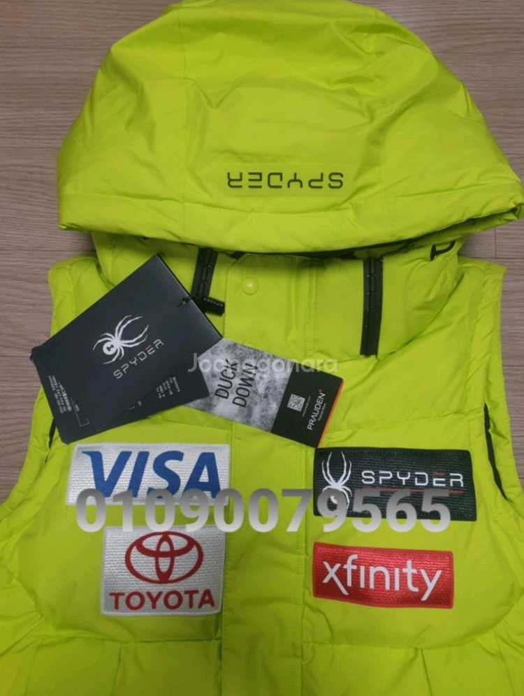 스파이더 스키 구스다운조끼 (새상품입니다)--3