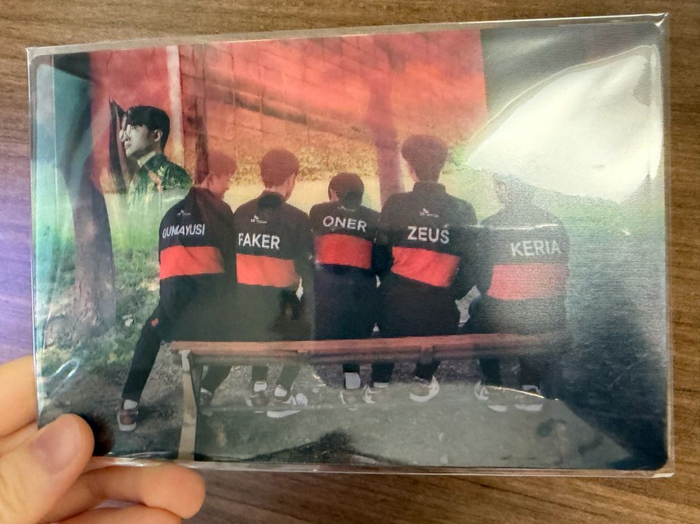 티원 T1 플레이어 미니 피규어 페이커 이미지