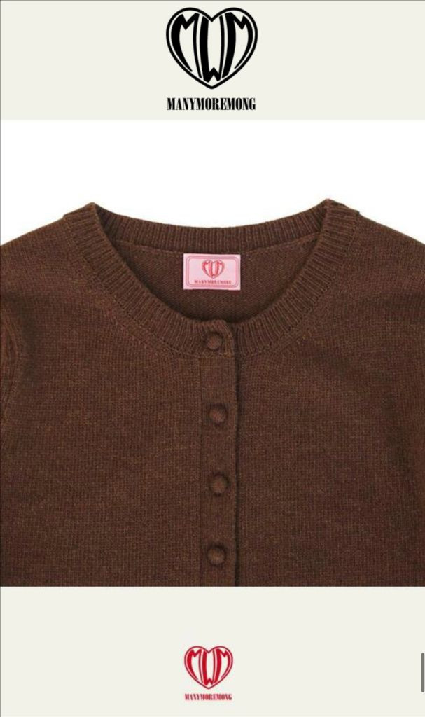 •새상품• 매니모어몽 캐시미어 가디건 이미지