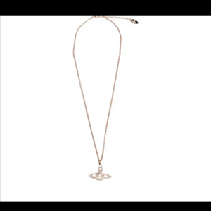 (새상품) 비비안 웨스트우드 미니 바스 릴리프 펜던트 핑크 골드