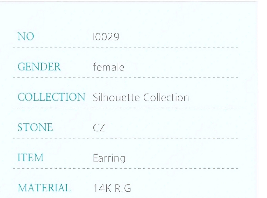 스톤헨지 14K 로즈골드 I0029 전지현 귀걸이--2