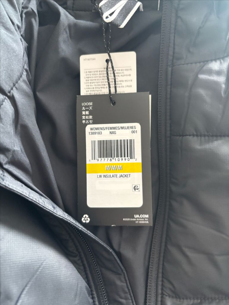언더아머 경량패딩(새상품) M사이즈--2