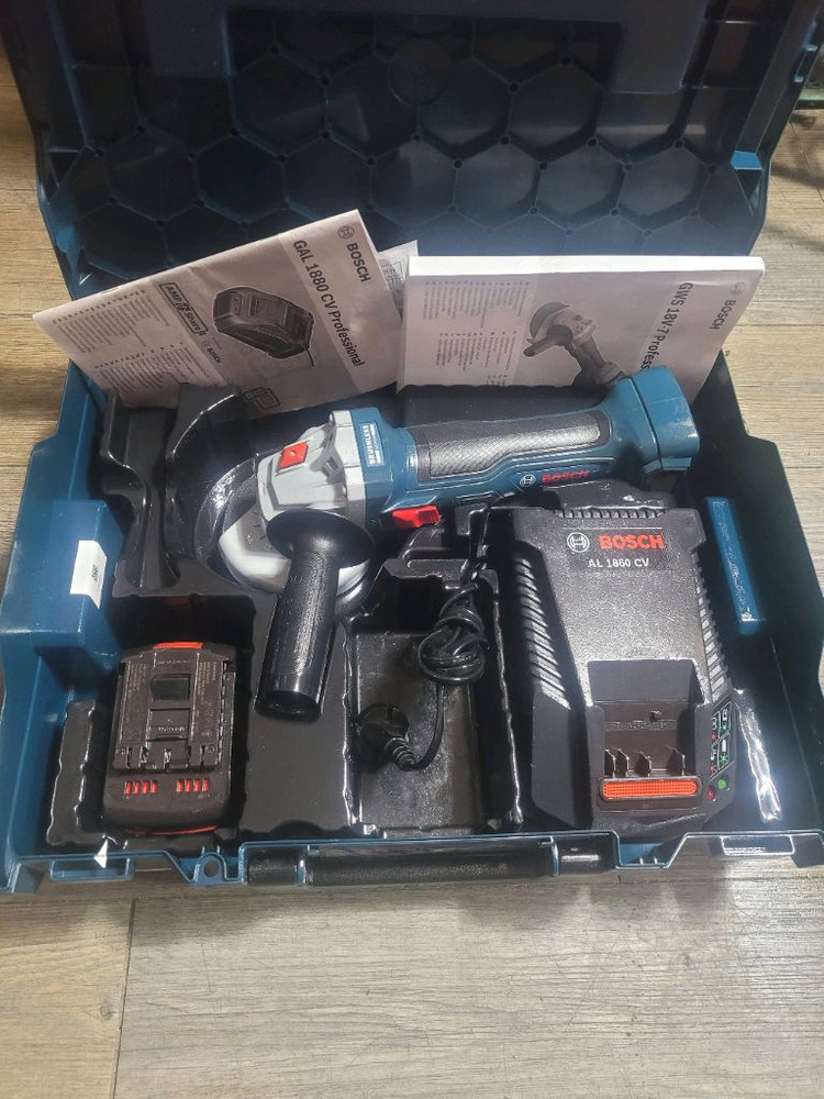 보쉬충전그라인더 GWS 18V-7브러쉬리스 S급 완세트 이미지