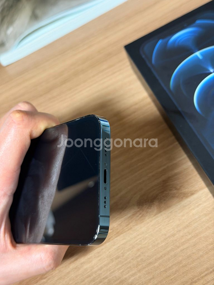 아이폰 12프로 512기가 퍼시픽 블루--4