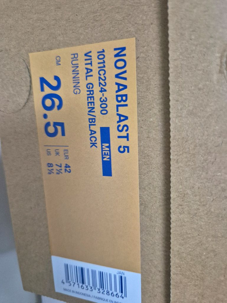 [미개봉 새제품] 아식스 노바블라스트 5 바이탈 그린 블랙 265mm--2