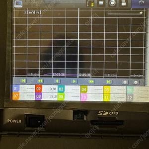 한영넉스 GR200-1210 12체널용 터치페널 기록계